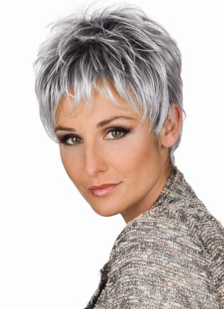 36/38 mittelbraun mit 20%grau/dunkelblond mit 20%g